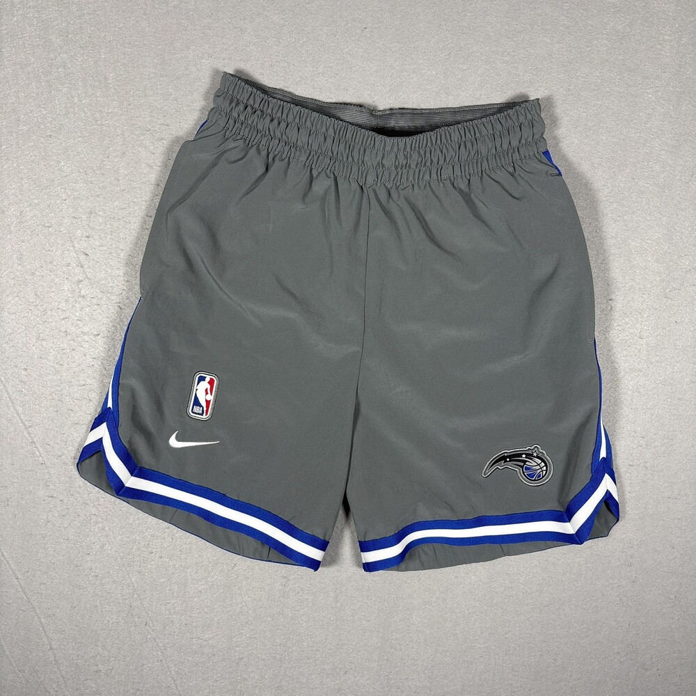 Nike Orlando Magic Dri Fit Grey and Blue Athletic Basketball Short Size S